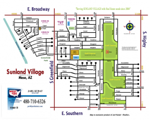 Street Map Of Sunland Village