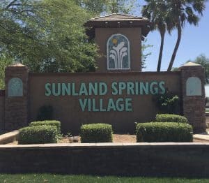 Welcome to Sunland Springs Village a Mesa, AZ