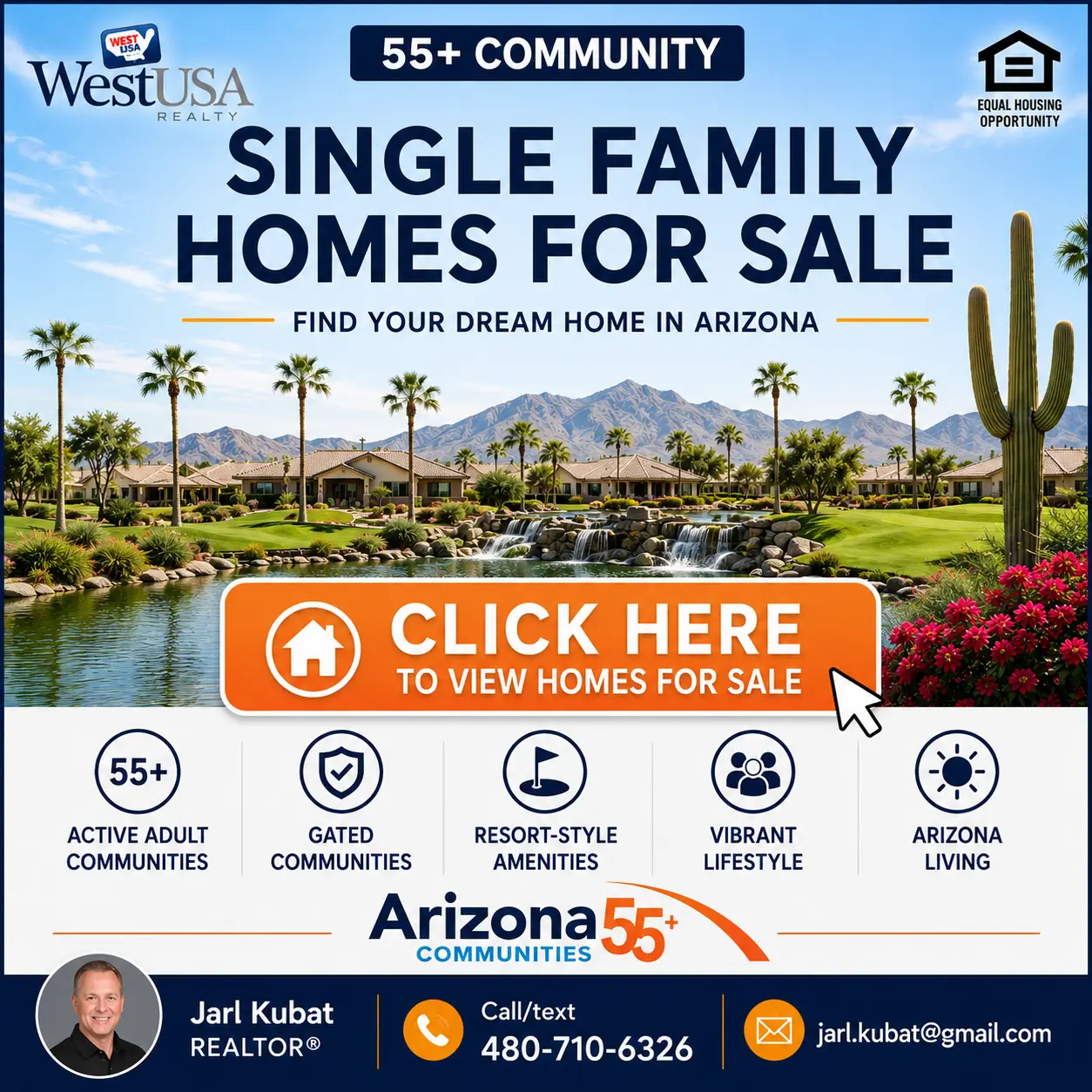 Single-family homes for sale in Sun City West, Arizona, featuring resort-style amenities, scenic landscaping, and a vibrant lifestyle for active adults aged 55+.