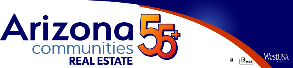 Arizona 55+ Communities Real Estate logo banner
